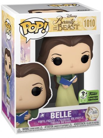 Belle in Green Dress with book