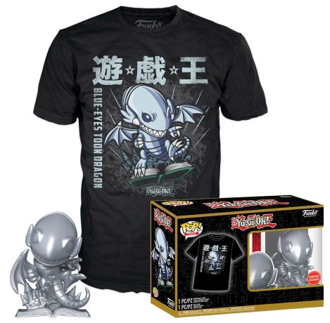Blue Eyes toon Dragon (Silver) - Tee