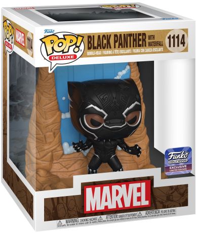 Black Panther with waterfall