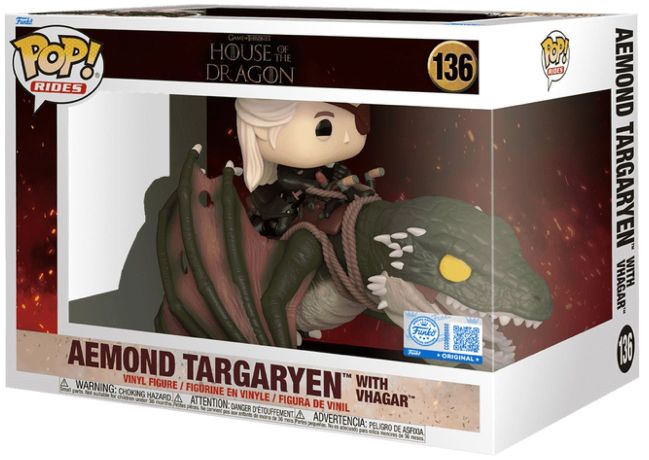 Aemond Targaryen with Vhagar