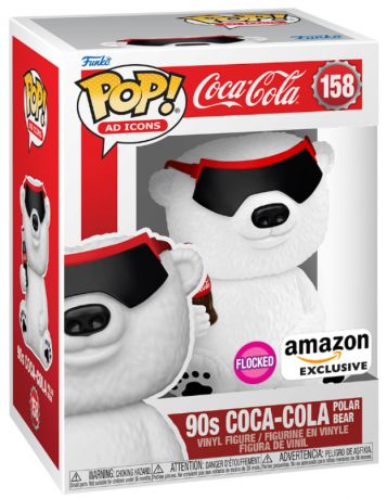 90s Coca-Cola Polar Bear - Flocked
