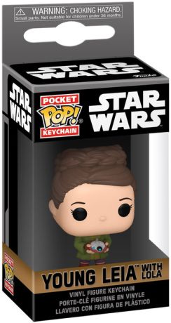 Young Leia with Lola - Pocket Keychain