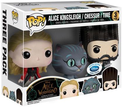 Alice, Time & Cheshire Cat - 3 Pack