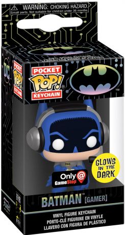 Batman (Gamer) - Glows in the Dark & Pocket Keychain