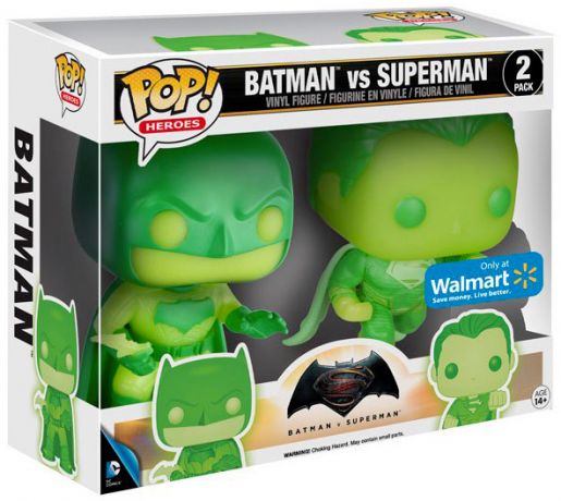 Batman vs Superman - Glow in the Dark - 2 Pack
