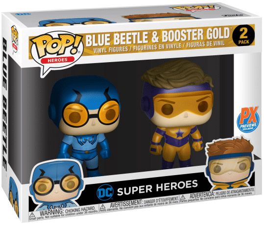 Blue Beetle & Booster Gold - Metallic - 2 pack