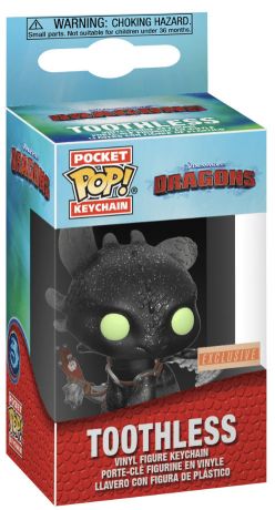Toothless - Pocket Keychain - Glitter