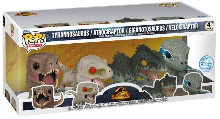 Tyrannosaurus / Atrociraptor / Giganotosaurus / Velociraptor - Pack
