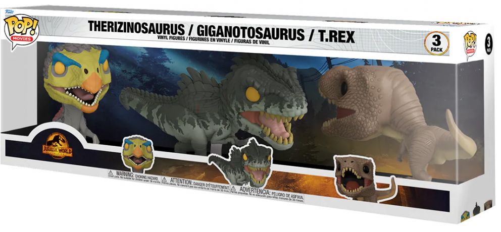 Therizinosaurus - T-Rex - Giganotosaurus - Pack