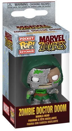 Zombie Doctor Doom - Pocket Keychain