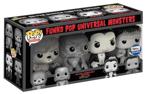 Universal Monsters - Black and White - 4 pack