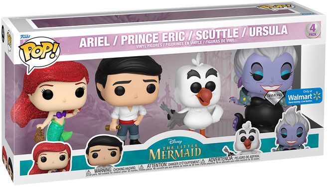 Ariel / Prince Eric / Scuttle / Ursula - Pack