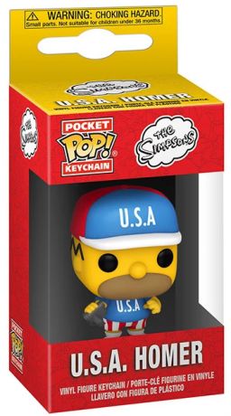 USA Homer - Pocket Keychain