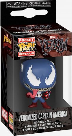Venomized Captain America - Pocket Keychain