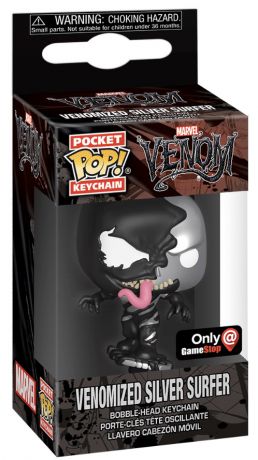 Venomized Silver Surfer - Pocket Keychain