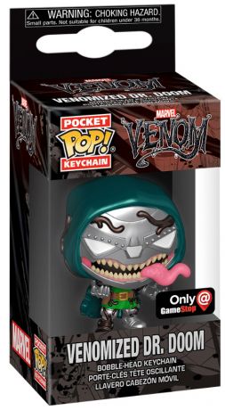 Venomized Dr. Doom Metallic - Pocket Keychain