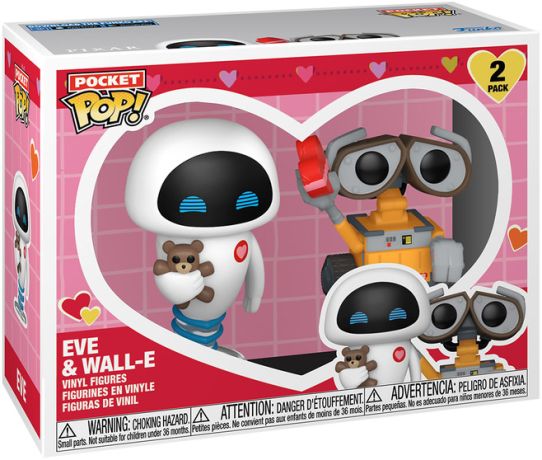 Walle-E & Eve Pocket (Valentine's Day) - Pack