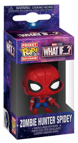 Zombie Hunter Spidey - Pocket Keychain