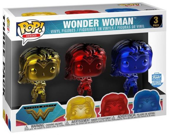 Wonder Woman - Chrome - 3 Pack