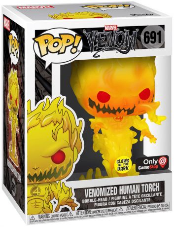 Venomized Human Torch - Glow In The Dark