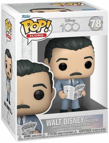 Walt Disney with magazine